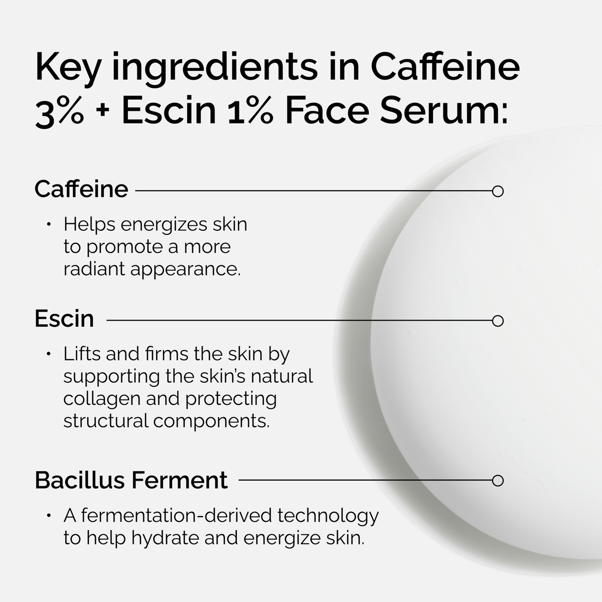 Caffeine 3% + Escin 1% Face Serum A9 image 12